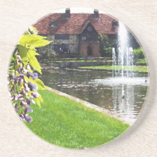 Porta-copos Lago e fonte na RHS Wisley (Frente)