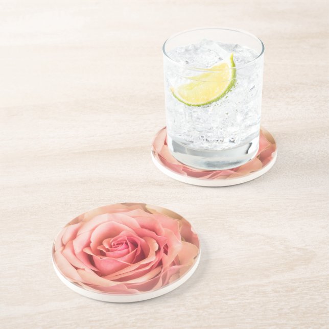 Porta-copos Lâmpada de Rosa suave (Lateral)
