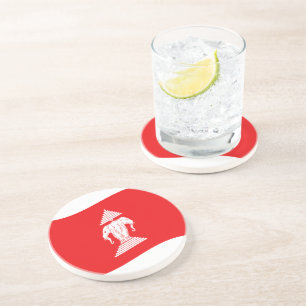 Porta-copos Lao Erawan Três Onda De Bandeira Elefante