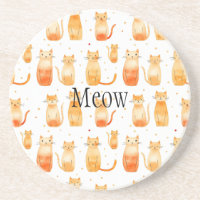 Laranja Pontos e Gatos Saco Médio de Presente