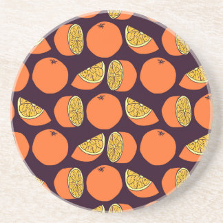 Porta-copos Laranjas sem soldadura, textura de safra.
