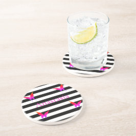 Porta-copos Legal, surpreendente, Black and White Stripes, But
