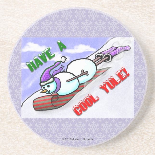 Porta copos legal Yule Snowman (Frente)