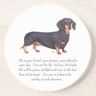 Porta-copos Lembrança de Dachshund - Macho