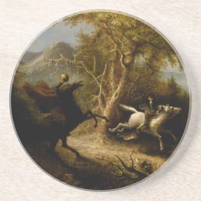 Porta-copos Lenda do Fantasma do Cavaleiro Sem Cabeça do Hallo (Frente)