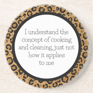 Porta copos Leopardo Engraçado