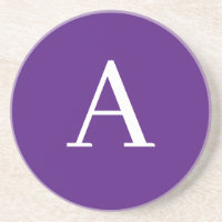 Letra inicial Monograma Estilo moderno roxo