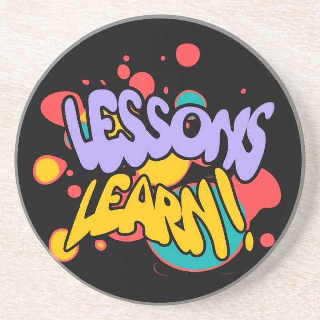 PORTA-COPOS LIÇÕES DE SALPICAMENTO DE TINTA APRENDIZADO SUPORT (Frente)