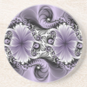 Porta-copos Lilac Illusion Abstrato Floral Fractal Art Fantasy