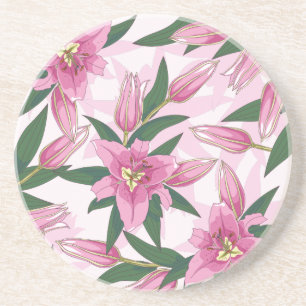 Porta-copos Lily Blooming Rosa