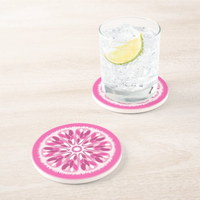 Porta-copos Limão Rosa Citrus Slices (Lateral)