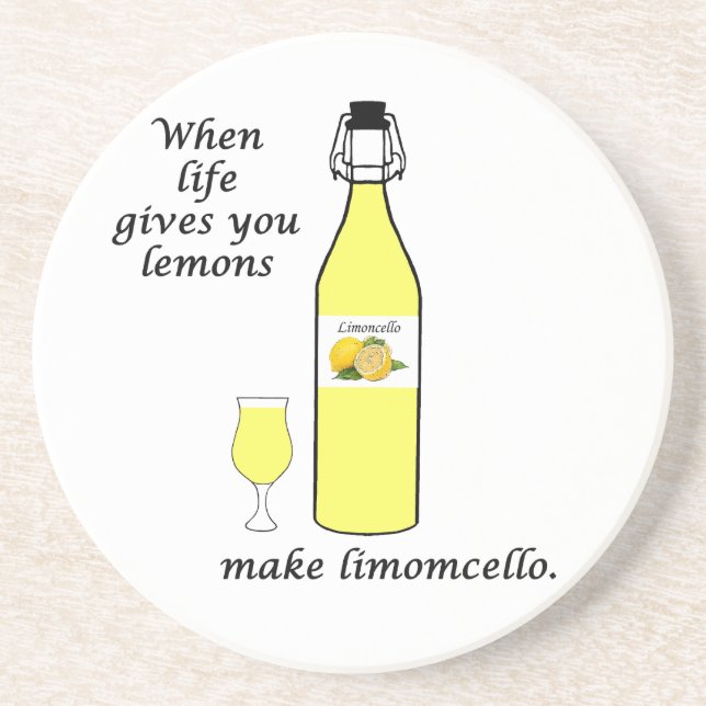 Porta-copos Limões para Limoncello (Frente)