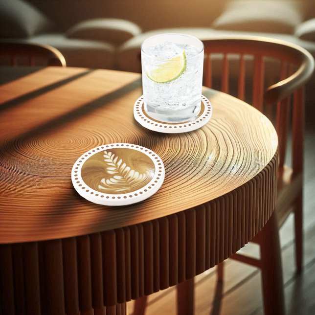 Porta-copos Linda Trapézio Floral de Arte Folha (Criador carregado)