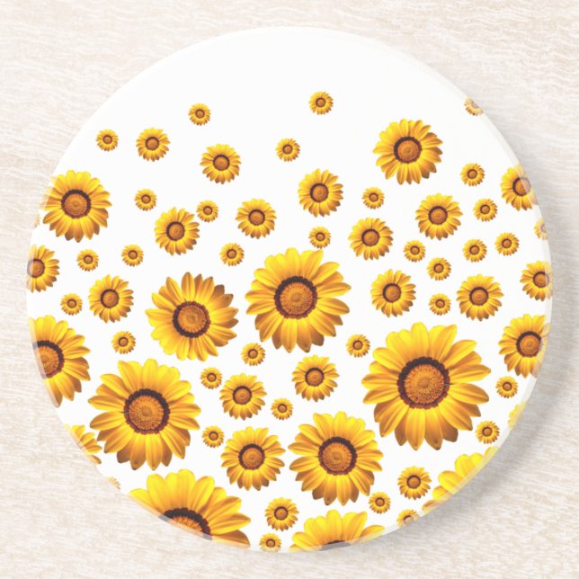 Porta-copos Lindas flores amarelas (Frente)