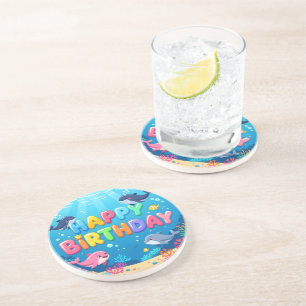 Porta-copos Lindo aniversário golfinho náutico