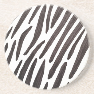 Porta-copos Listras de zebra pretas e brancas