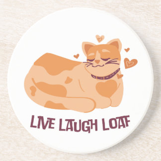 Porta-copos Live Laugh Loaf Cat Coasters