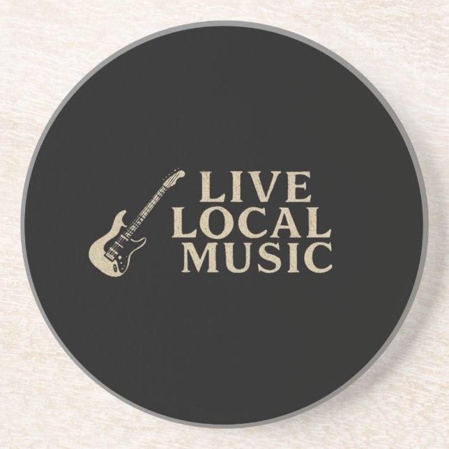 Porta-copos Live Local Music Coozi (Frente)