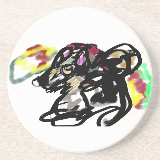 Porta-copos Lobo selvagem do outono (Frente)