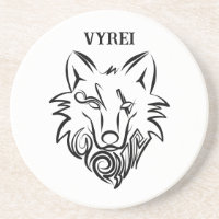 Lobo Tribal Negro e Branco