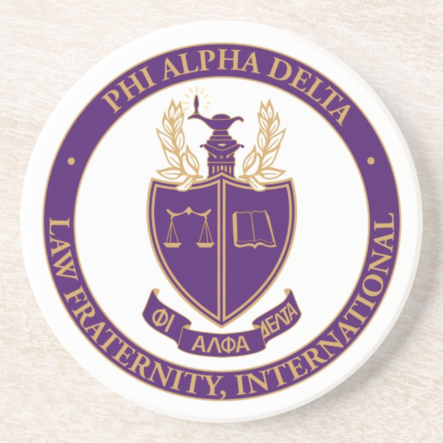 Porta-copos Logotipo da Phi Alpha Delta (Frente)