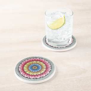 Porta copos Lotus Mandala