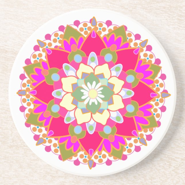 Porta copos Lotus Mandala (Frente)