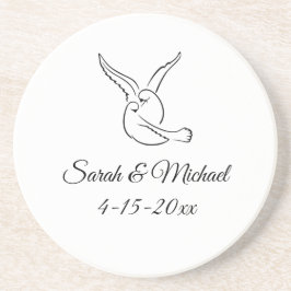 Porta-copos Love Birds Sandstone Coaster