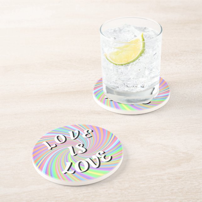 Porta-copos Love Is Love Pride Montanha-russa (Lateral)