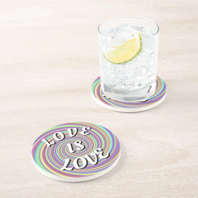 Porta-copos Love Is Love Pride Montanha-russa (Lateral)
