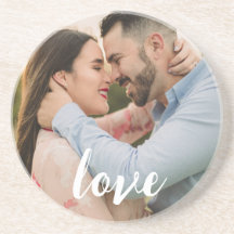 "Love" Photo Coaster