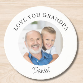 Porta-copos Love You Grandpa Keepsake Photo