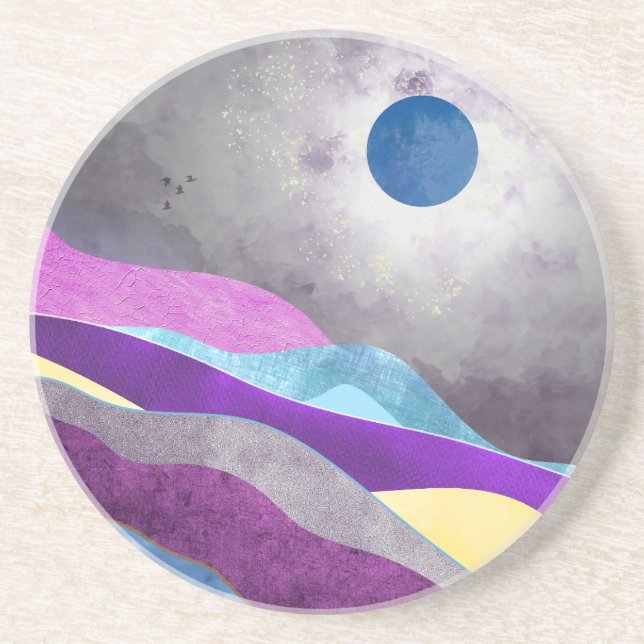 Porta-copos Lua Azul (Frente)