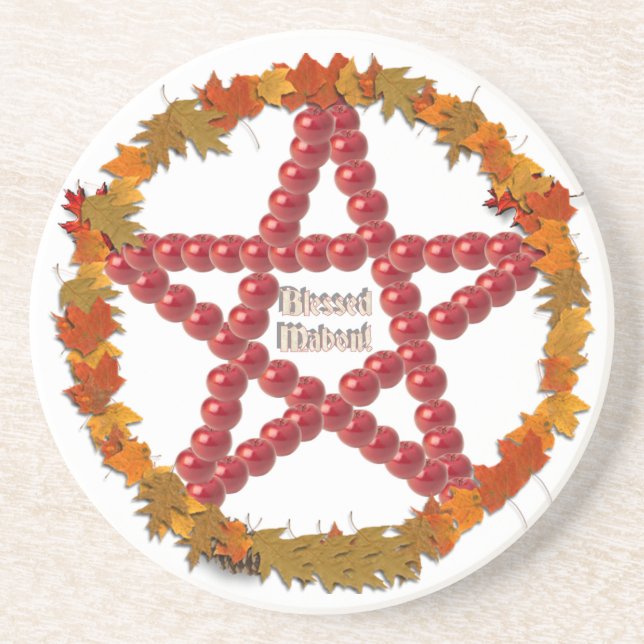 Porta-copos Mabon Pentacle (Frente)