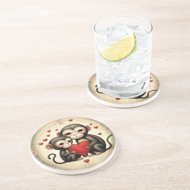 Porta-copos Macaco Amor (Lateral)