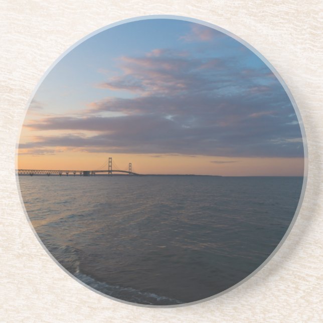 Porta-copos Mackinaw City Dusk (Frente)