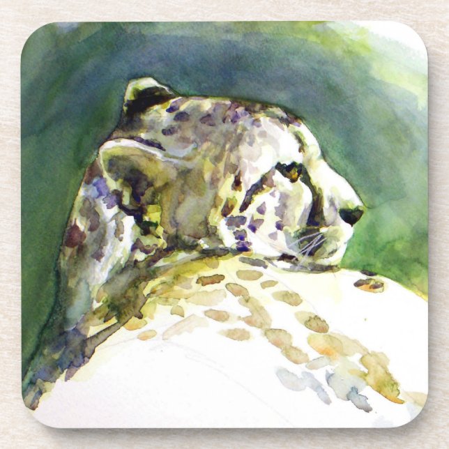 Porta copos Maiestosa Cheetah Cork (Frente)