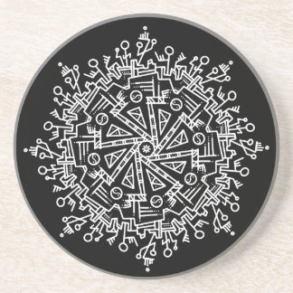 Porta-copos Mandala Branco