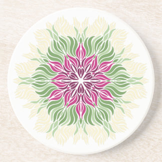 Porta-copos Mandala de Flores de Verão