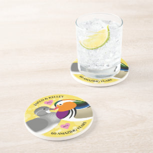 Porta-copos Mandarin Ducks Passa Pássaros Em Qualquer Ano