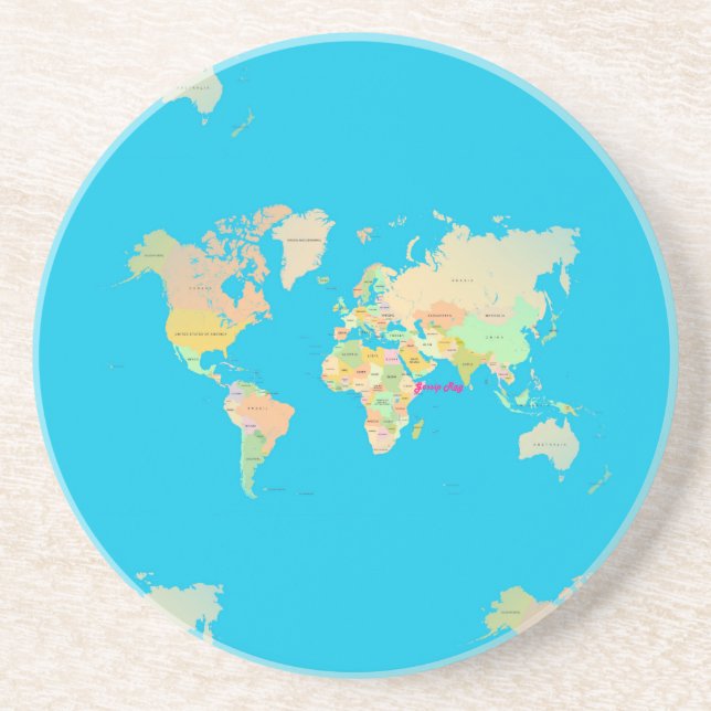 Porta-copos mapa (Frente)