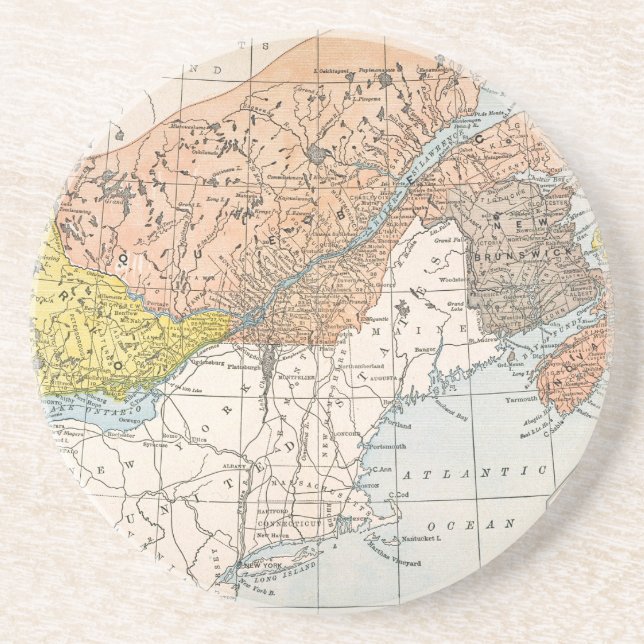 PORTA-COPOS MAPA: CANADÁ ORIENTAL (Frente)