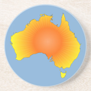 Porta-copos Mapa da Austrália Sunny