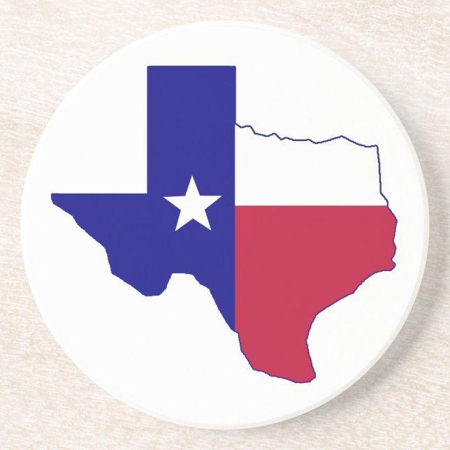 Porta-copos Mapa de Sinalizador do Texas (Frente)