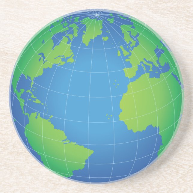 Porta-copos Mapa do Mundo (Frente)