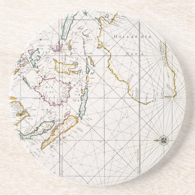 PORTA-COPOS MAPA: ÍNDIAS DO LESTE, 1670 (Frente)