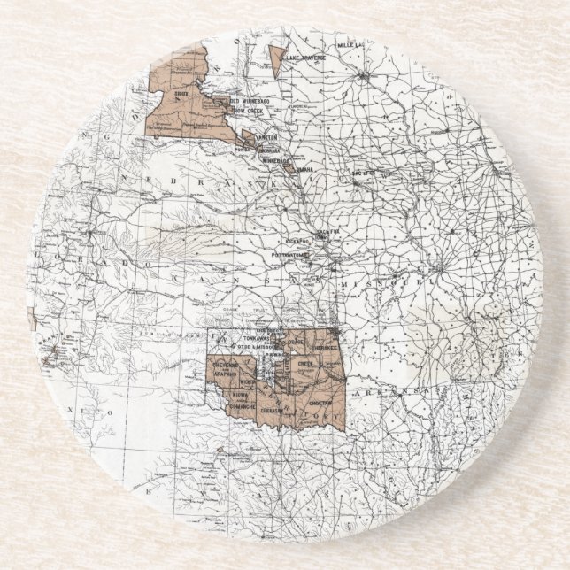 PORTA-COPOS MAPA: RESERVAS, 1888 (Frente)