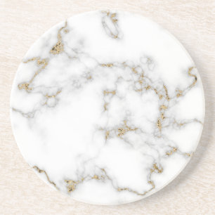 Porta-copos Marble effect with gold detail