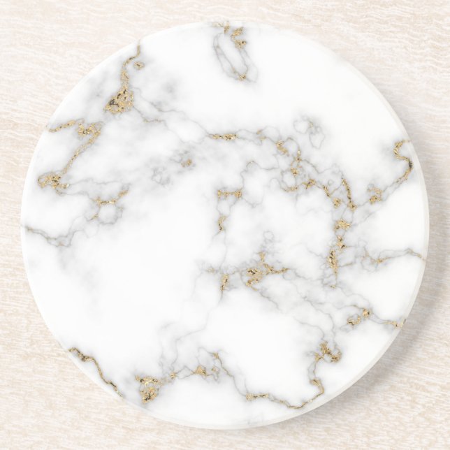 Porta-copos Marble effect with gold detail (Frente)