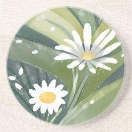 Porta-copos Margaridas da Primavera | Jardim Floral Branco Aqu